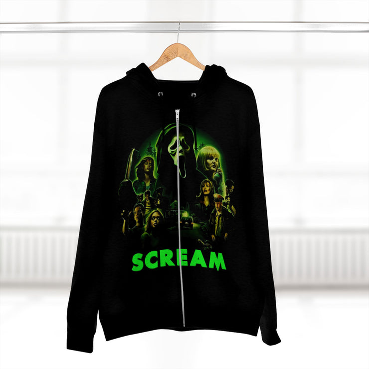 Scream - Zip Hoodie Printify