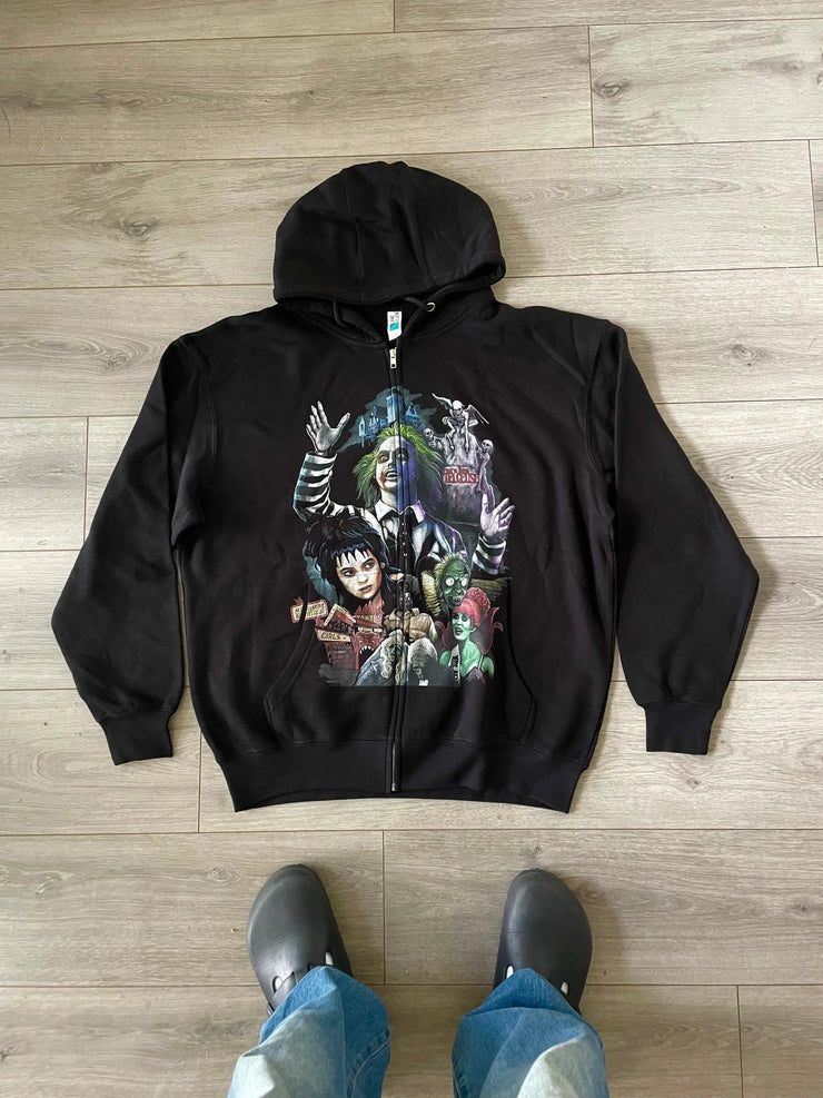 Beetlejuice - Zip Hoodie Printify