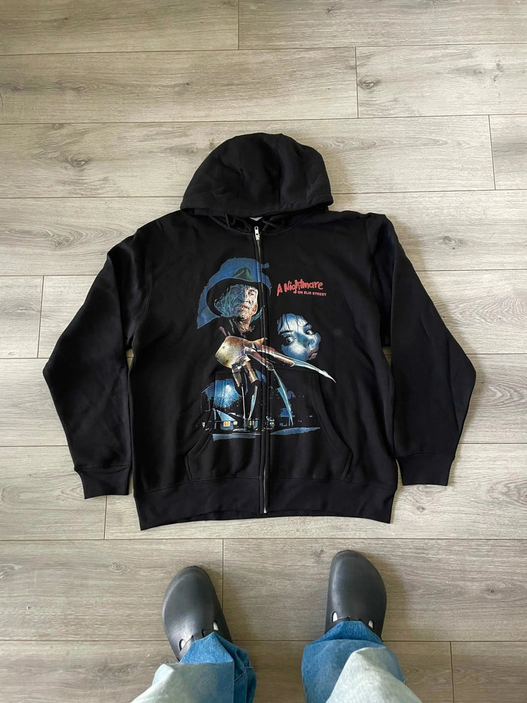 Nightmare at Elm Street - Zip Hoodie Printify